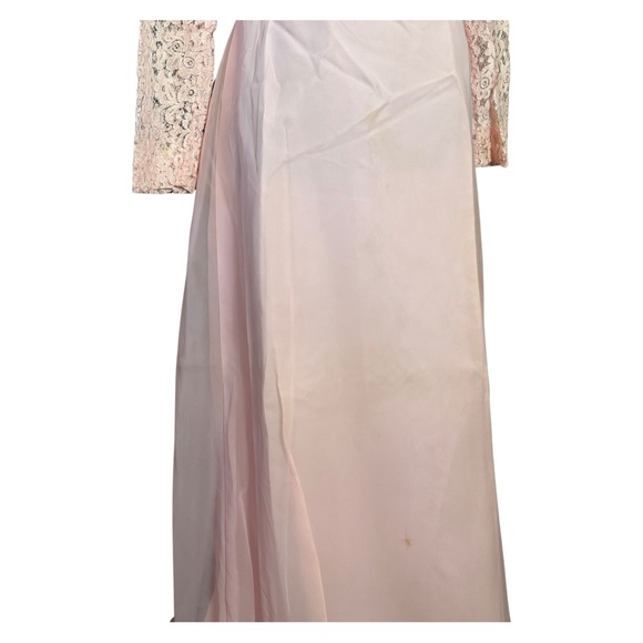 Vintage 1950s Lace Pink Dress Sheer Slip Union ILGWU - Picture 4 of 5